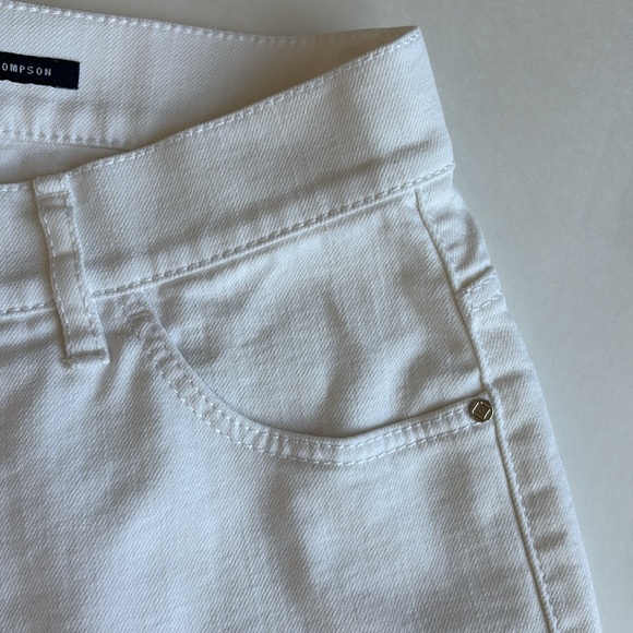 Lafayette 148 Thompson White Slim Fit Stretch Jean Pants Women’s Size 2 - Picture 5 of 16